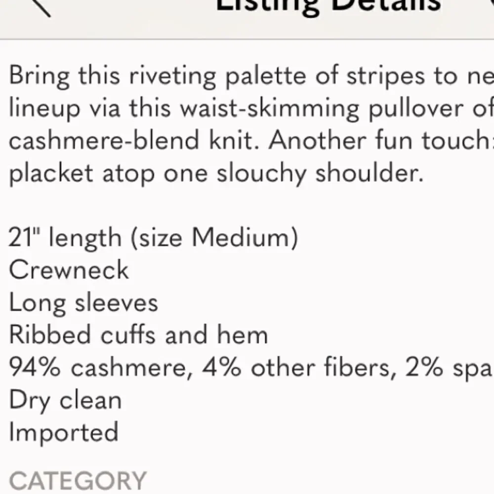 Lewit Stripe Blend Cashmere Sweater small